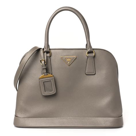 PRADA Saffiano Lux Medium Tote Argilla 